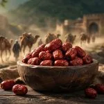 عناب قرمز با پس زمینه جاده باستانی ابریشم