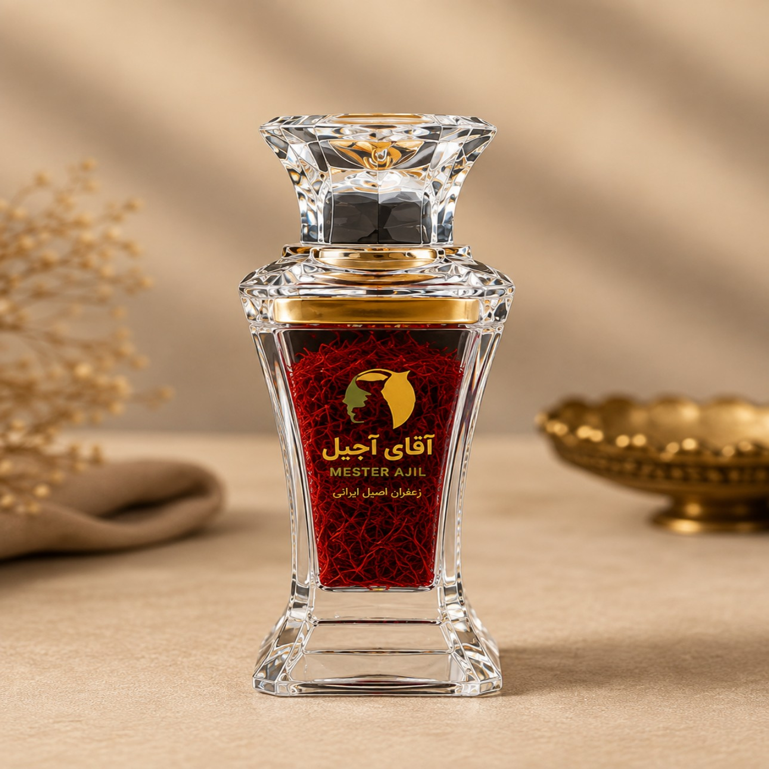 zaferan-sargol-2mesghal زعفران سرگل دو مثقالی تازه و درجه یک - آقای آجیل